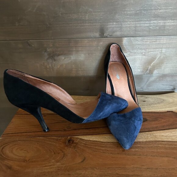 JEFFREY CAMPBELL X FREE PEOPLE Meridian Suede Pumps Heels Sz 6 - Picture 3 of 7
